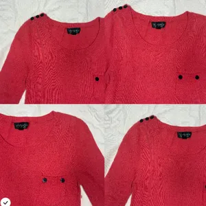 Topshop long sleeve button pocket sweater thumbnail 9