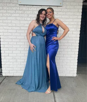 Emerald Sundae Dress Blue Royal Prom thumbnail 4