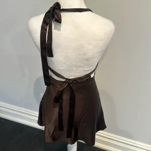 PepperMayo Brown Halter Mini Dress thumbnail 4