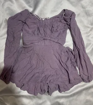 Altar'd State Lavender Eyelet Skirt thumbnail 1