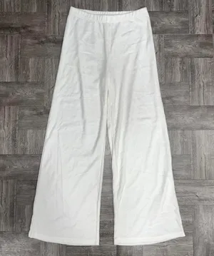 Princess Polly White Terry Pants Size 6 thumbnail 1