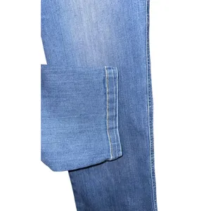 Spanx Medium Wash Pull On Jeans Women's 1X Stretch Distressed Straight Leg‎ thumbnail 3