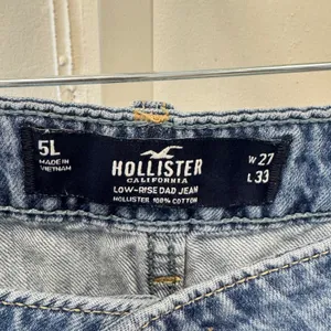Hollister Low-Rise Dad Jean 5L W27 L33 Blue Distressed Denim 100% Cotton thumbnail 6