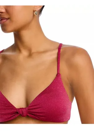 AQUA Burgundy Shimmer Bikini thumbnail 3
