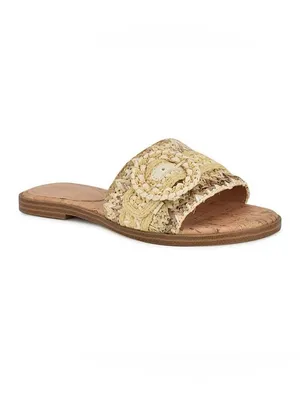 Nine West Women's Poland Woven Slip-On Flat Sandals Size 6M thumbnail 2