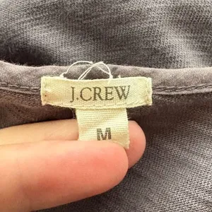J.Crew Womens Gray Purple Sleevless Shift Dress Cotton Eyelet Lace Yoke Medium‎ thumbnail 6