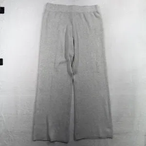 Cyrus Size L Lounge Pants Wide Leg Ribbed Knit Heather Gray C852416TJ Relaxed thumbnail 2