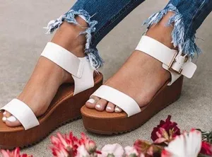 Soda White Platform Wedge thumbnail 1