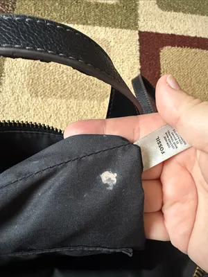 Fossil Black Leather  Backpack thumbnail 6