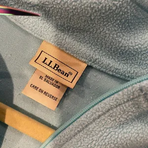 L.L. Bean Size S Aqua Blue Mock Beck Long Sleeve Quarter Zip Pullover Fleece Top thumbnail 8