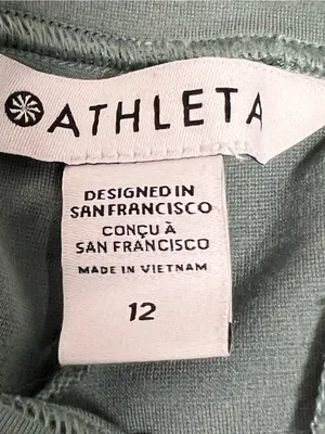 Athleta Eastbound Straight Leg Pant Sage Green - Size 12 - EUC thumbnail 7