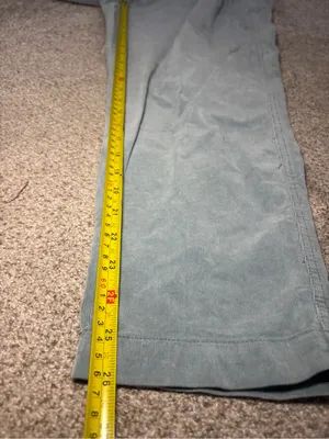 NEW! FREE PEOPLE Margate Pleated Velvet Trousers Washed Out Aqua Green Size XS thumbnail 8