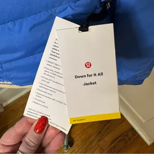 Lululemon Down For It All Jacket Winter Coat Pipe Dream Blue Size 12 NWT thumbnail 13