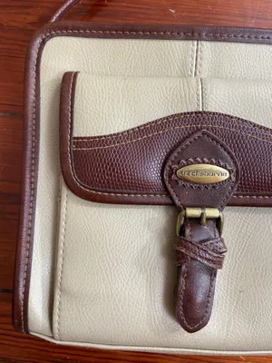 Vintage Liz Claiborne Classic Two-Tone Crossbody Bag Wallet Combo Preppy Y2K 💛🎀 thumbnail 5