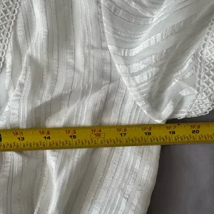 Lulus Adorable Essence White Striped Puff Sleeve Mini Dress XL Nwt thumbnail 7