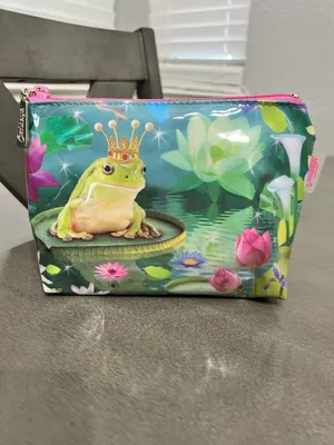 Catseye London beautiful frog prince makeup bag Green thumbnail 2