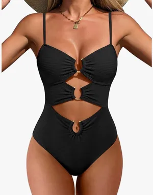 Cut out one piece swimsuit Black Size M thumbnail 1