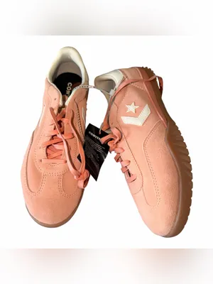 NEW Converse Pink Run Star Low Trainers Suede Lace Up M-8 W-9.5 thumbnail 9