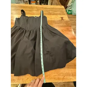 RESET Black Corset Mini Dress Size Large Goth Grunge Tulle thumbnail 12