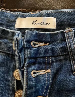 KanCan Frayed Blue Jeans thumbnail 3