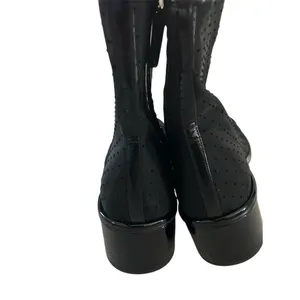 Tory Burch Polka-Dot Mesh Cap-Toe Ankle Booties, Black, Size 8, NWT no box. thumbnail 7