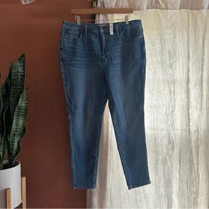 Madewell High-Rise Skinny Crop‎ Jeans in Bradfield Wash $138 NWT See Size Info thumbnail 3