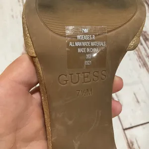 Guess Womens Gold Glitter Stiletto Heels‎ thumbnail 7