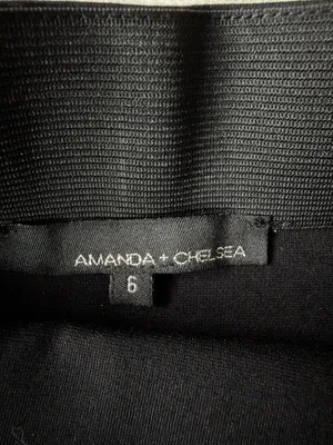 Amanda + Chelsea Black Pencil Skirt Size 6 thumbnail 3