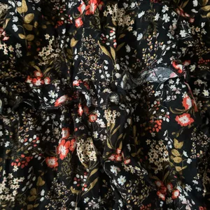 Forever 21 Black and Pink Ruffled Tiered Sundress size M thumbnail 2