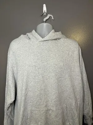 Aerie Be The Real You Back Hoodie Womens Medium Gray Graphic Fleece Pullover thumbnail 4