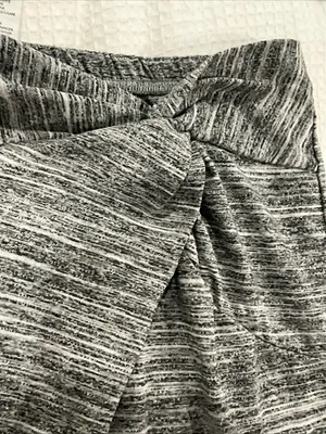 Women’s Heathered Gray Twist Front Skirt thumbnail 4