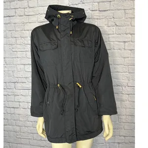 Vintage BOGNER Hooded black ladies ski jacket size medium thumbnail 3