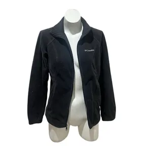 Columbia Women's Black Fleece Jacket Size M Full Zip Casual thumbnail 6