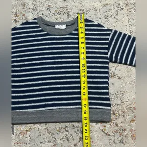 FRAME short sleeve cropped striped sweater size XS thumbnail 5