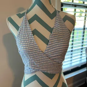 NWOT- Boutique Halter Style Shirt thumbnail 1