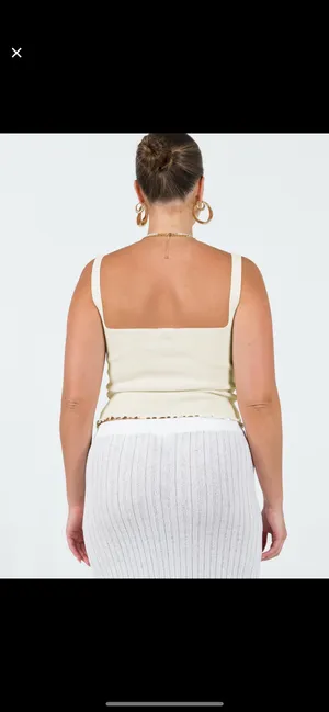 Princess Polly Dalma Twist Top Ivory thumbnail 2