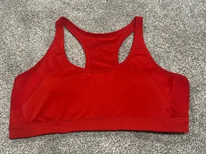 ZYIA Active Red Racerback Sports Bra‎ size Large thumbnail 1