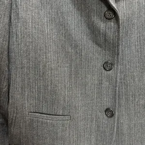 Ralph Lauren LRL Wool Blend 3 Button Blazer‎ Jacket Women's Sz 14 Gray Academia thumbnail 3