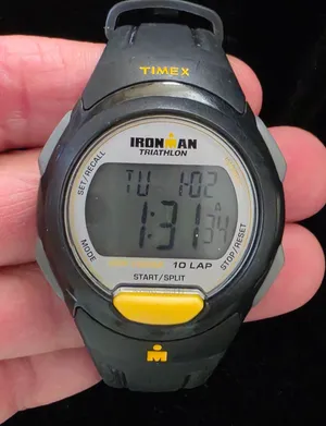 Timex Ironman Triathlon Watch Mens 10 Lap 100M Digital New Battery thumbnail 1