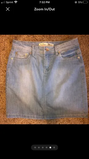 Jean Skirt Blue Size M thumbnail 5