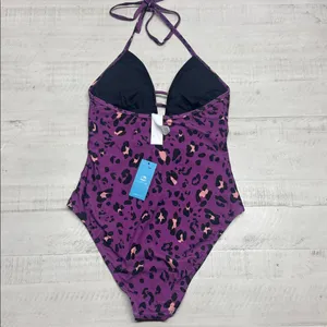 Cupshe Alegría Leopard Print Halter Ruched One Piece Swimsuit thumbnail 7