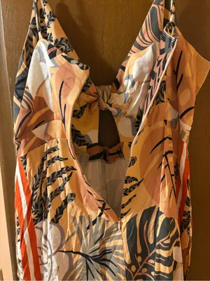 Farm Rio Palm Leaf Print Mini Dress thumbnail 6