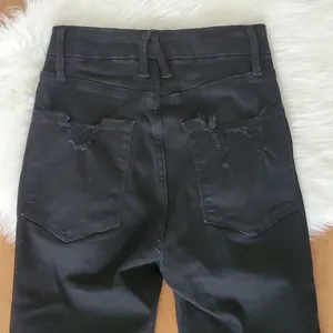 Good American good waist crop black skinny jeans sz 00/24 thumbnail 8