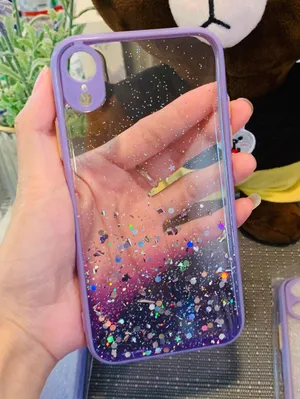 iPhone XR Clear Glitter Case thumbnail 3
