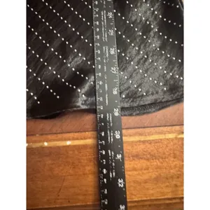 Zara Satin Black Studded Slip Cowl Neck Dress Mini Open Back thumbnail 4