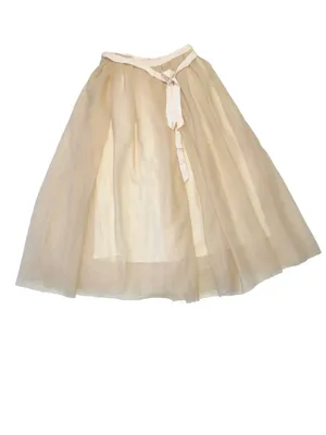 NWT J.Crew Collection Tulle Ball Skirt in Gold Sparkle Ribbon Belted Midi 6 thumbnail 6
