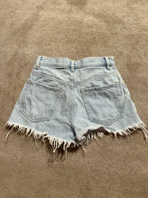 PacSun Vintage High Rise Distressed Denim Shorts – Size 24 thumbnail 3