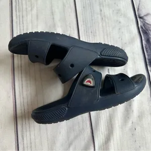 Crocs‎ Classic Unisex Navy Blue Slide Foam Cushion Footbed Women's 6 Men/Youth 4 thumbnail 8