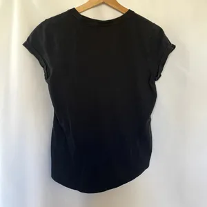 Abercrombie & Fitch knitted crew tee soft black t-shirt soft A&F women's size M thumbnail 7
