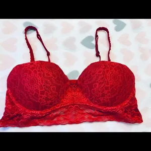 Victoria’s Secret Pink ‎ Bra Size Medium (A-C) Red thumbnail 3